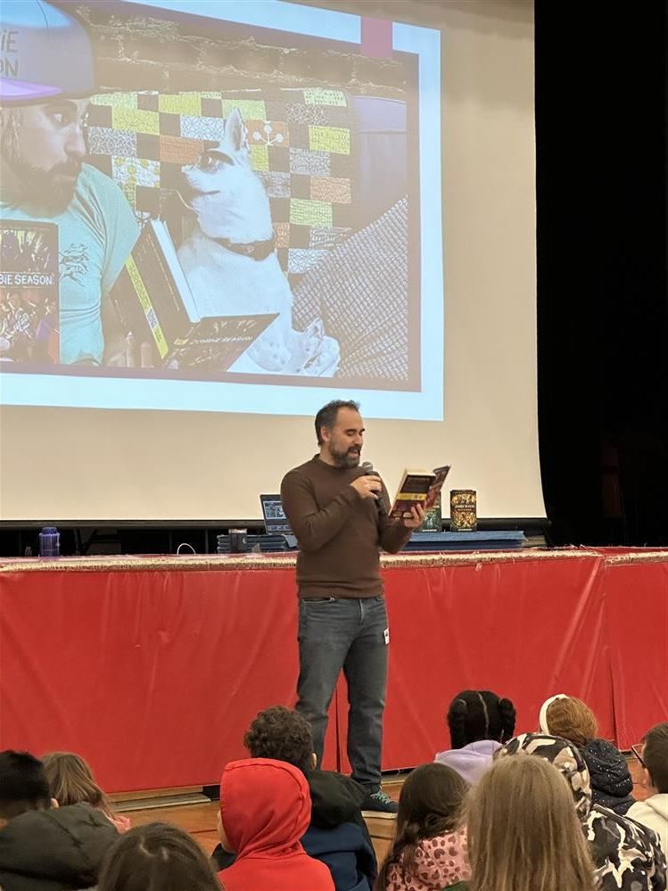  Author Justin Weinberger visits JHS