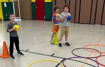  Students playing 