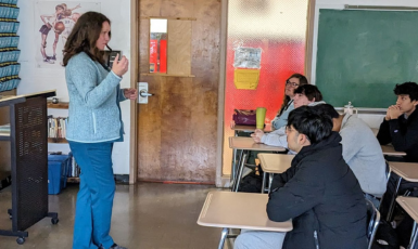  Registered Nurse Bridget Jones visited Ms. Brennan's 10th grade AVID class